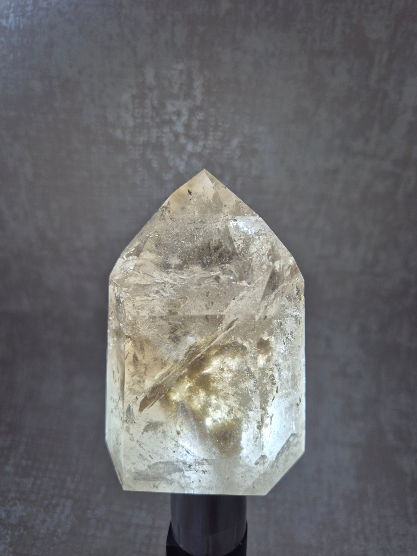 Smoky Quartz with Lodolite Inclusions Point