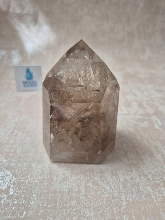 Smoky Quartz with Lodolite Inclusions Point