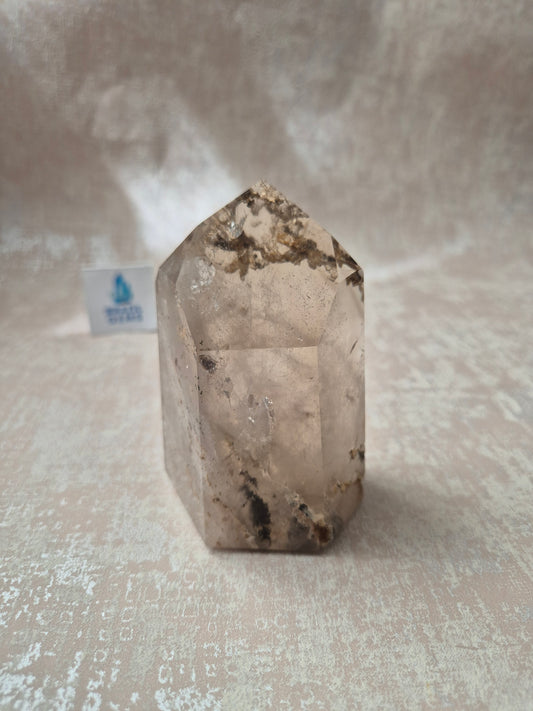Smoky Quartz with Lodolite Inclusions Point