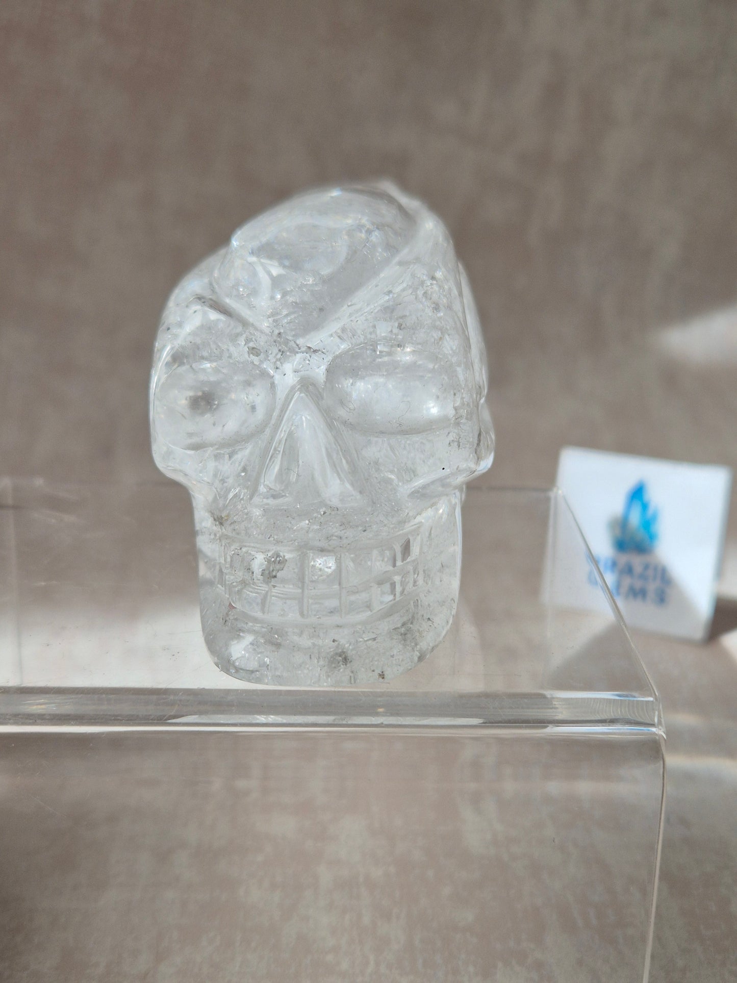Lemurian Quartz Traveller Skull