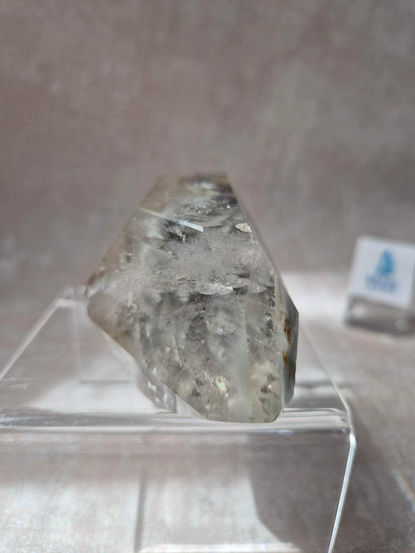 Double Terminated Clear Quartz with Lodolite Inclusions