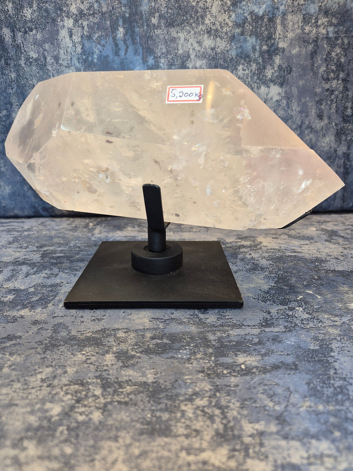 Natural DT Lithium Quartz on stand