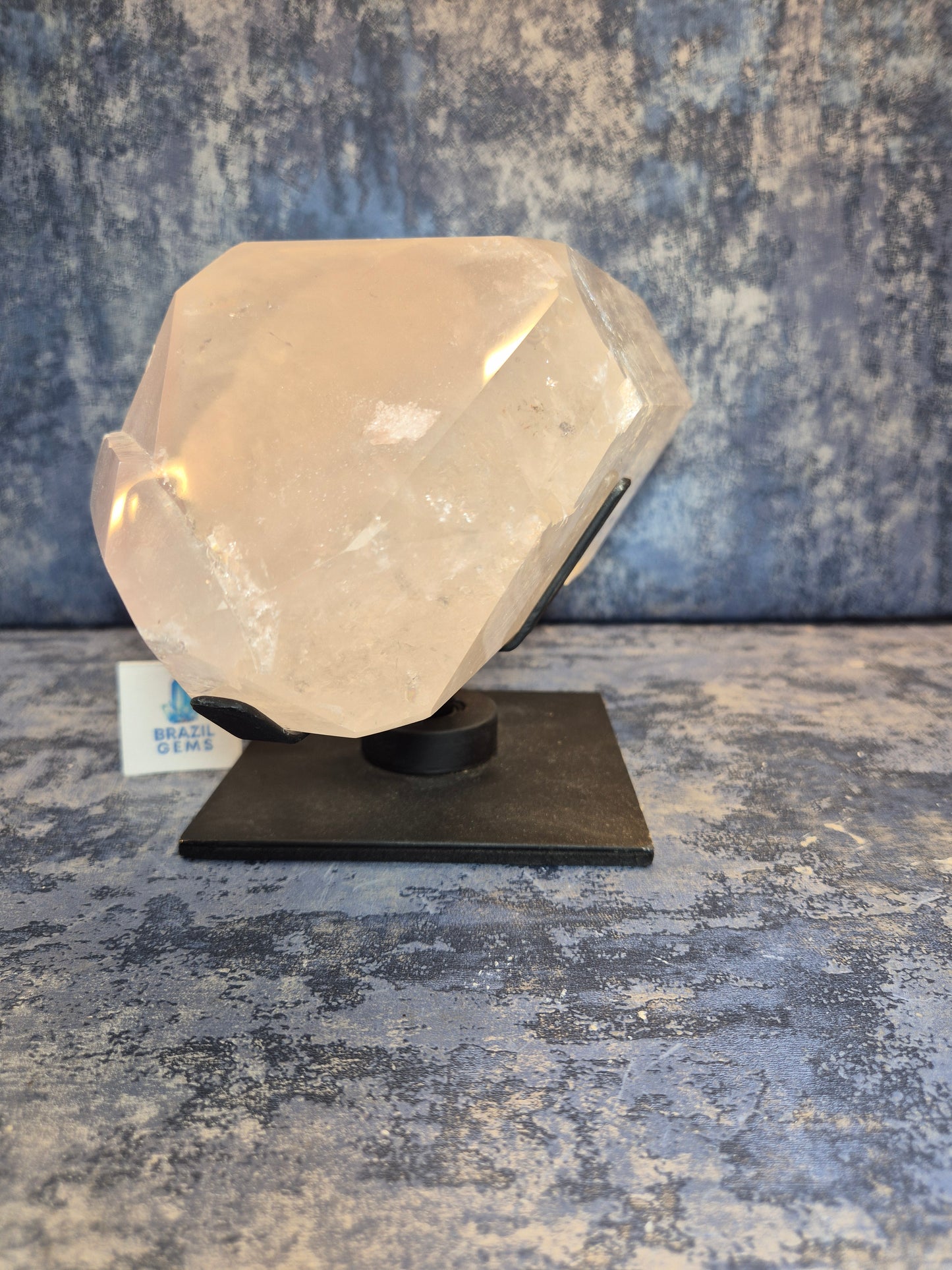 Natural DT Lithium Quartz on stand