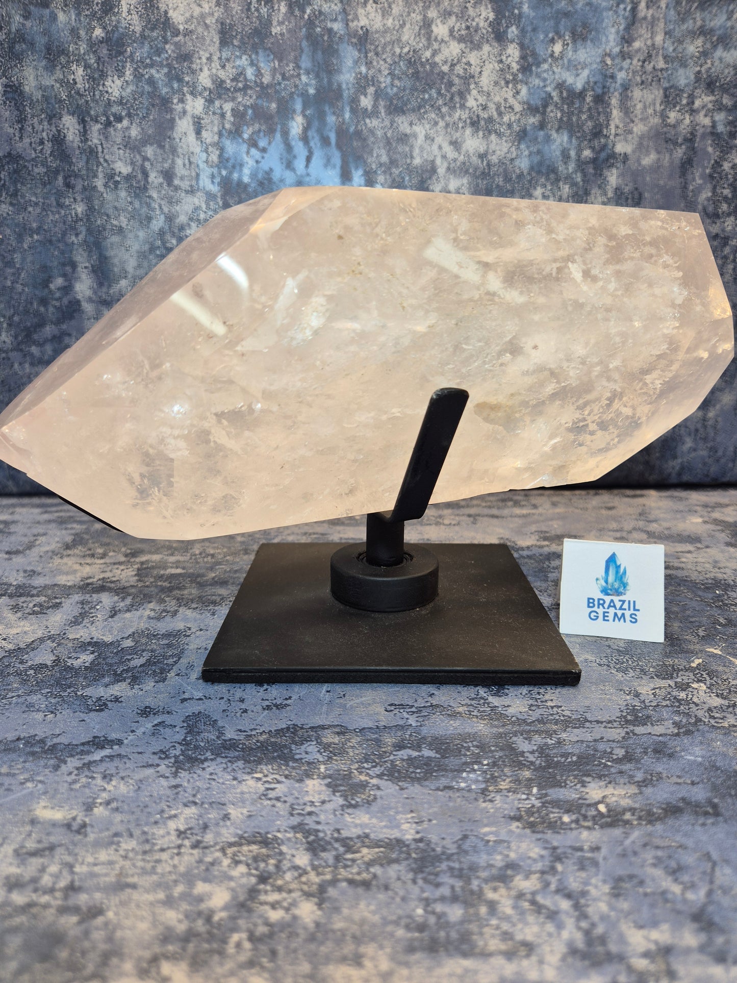 Natural DT Lithium Quartz on stand