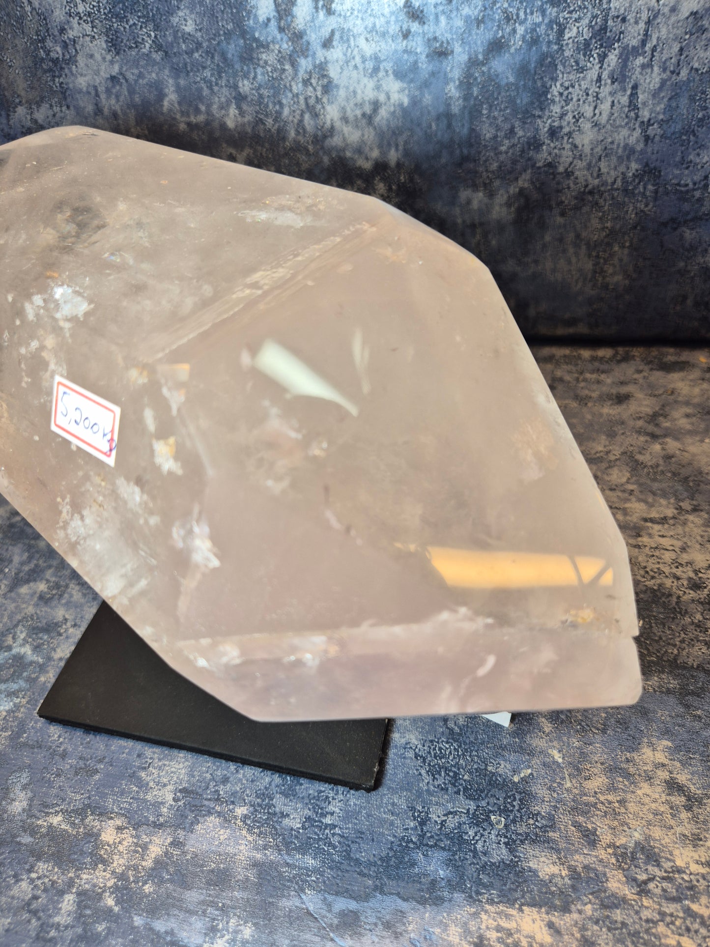 Natural DT Lithium Quartz on stand