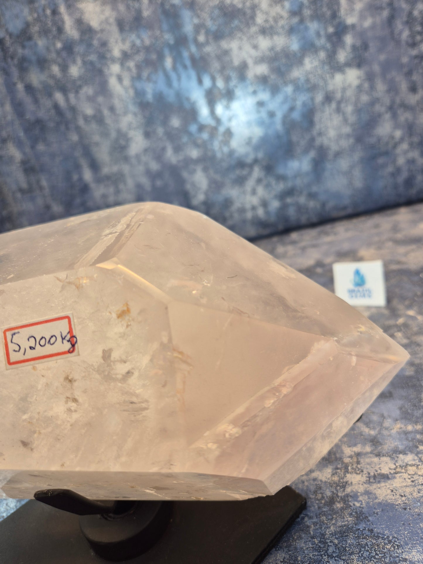 Natural DT Lithium Quartz on stand