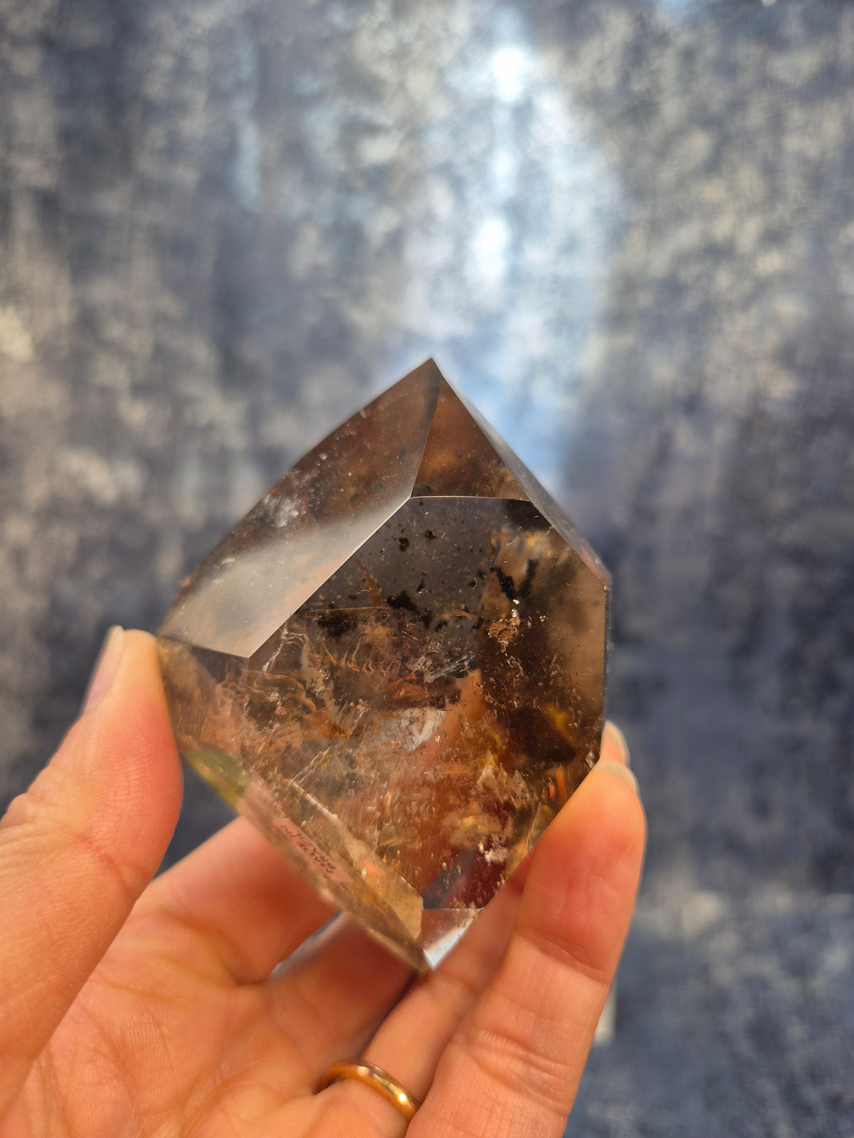 High Quality DT Smoky Quartz with Hematite Inclusions