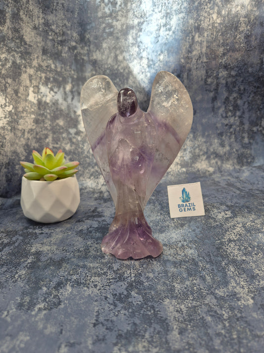 Angel Phantom Amethyst Pitico crystal natural gift Brazil Christening Baptism