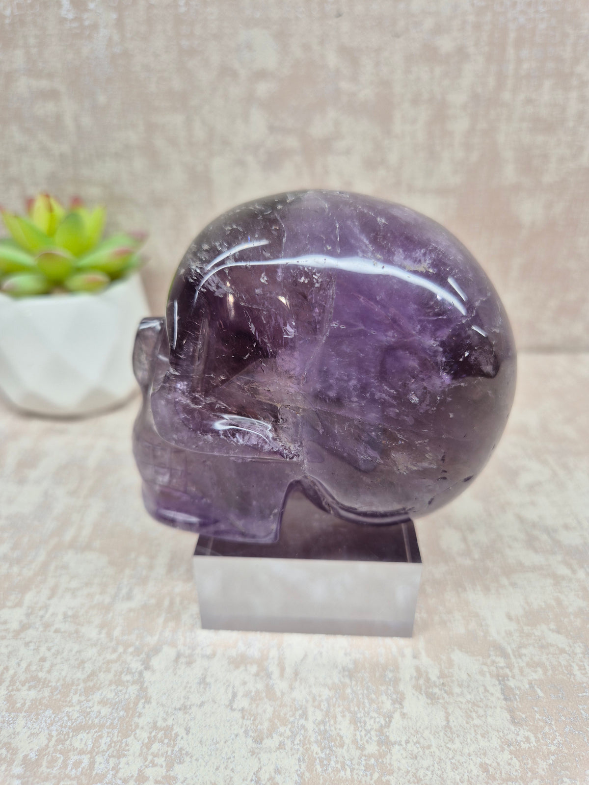 Amethyst Skull