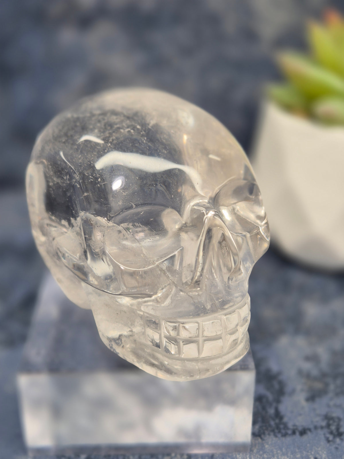 High Grade Clear Quartz Skull