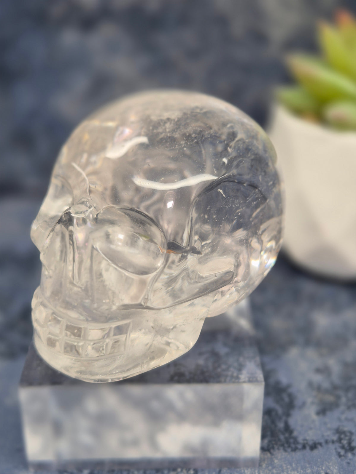 High Grade Clear Quartz Skull