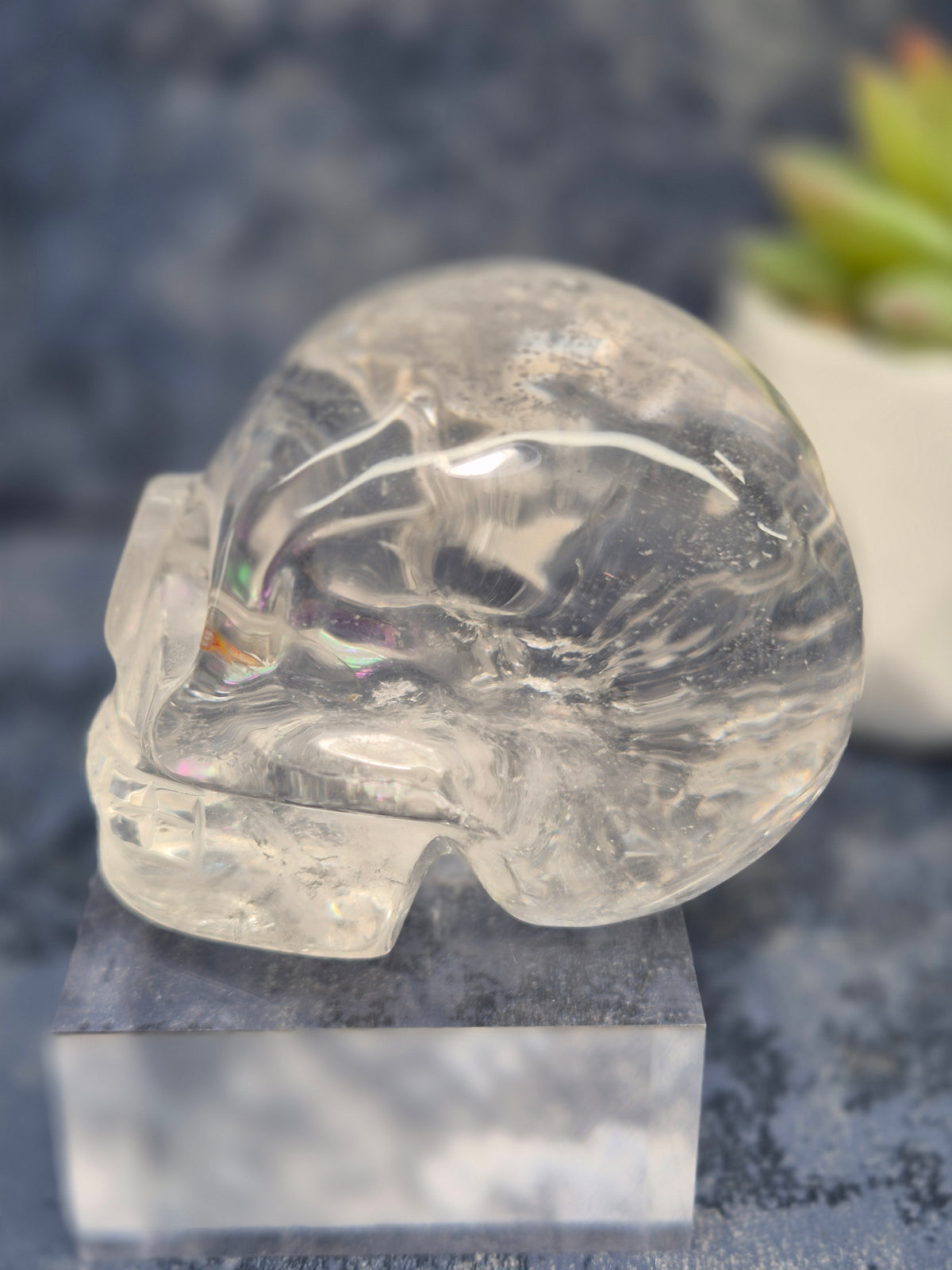 High Grade Clear Quartz Skull