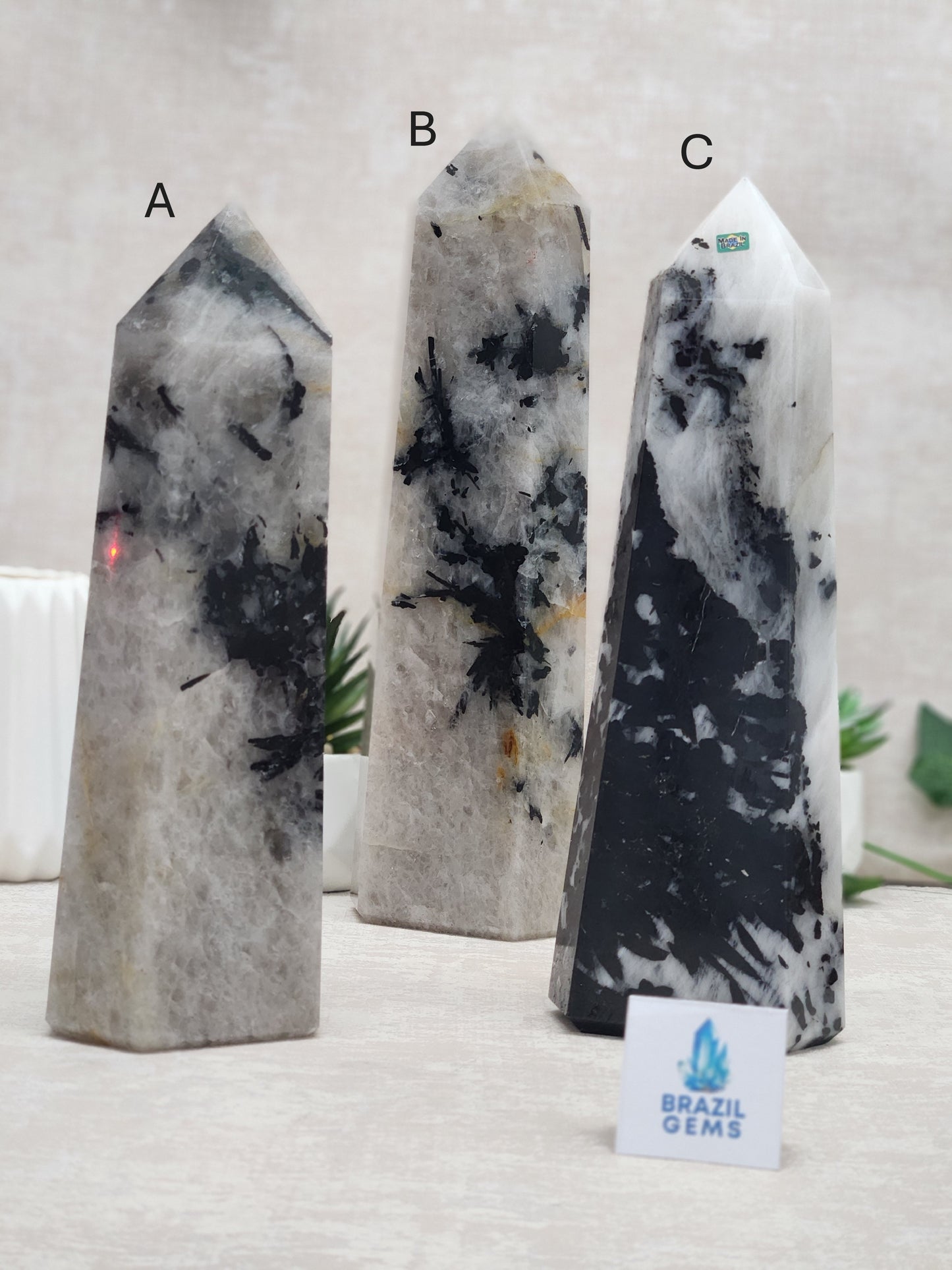 Tourmalated Quartz Point